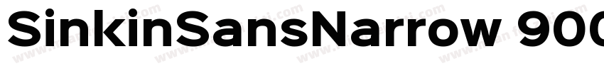 SinkinSansNarrow 900XBlack字体转换